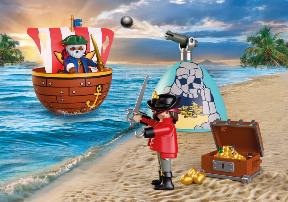 Playmobil 72100 Play Egg: Pirates ของเล่นบทบาทสมมติ ไข่ของเล่น โจรสลัด