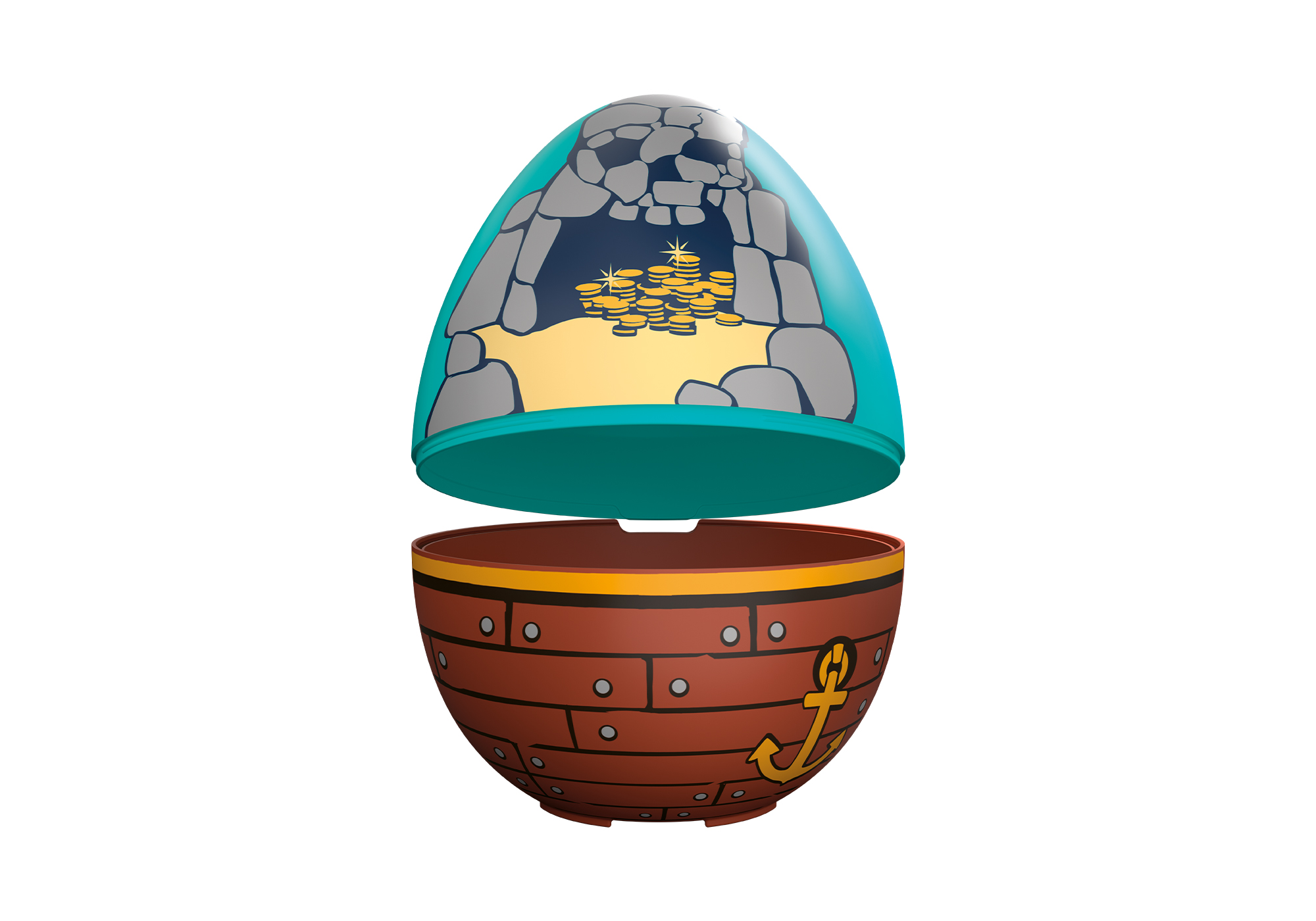 Playmobil 72100 Play Egg: Pirates ของเล่นบทบาทสมมติ ไข่ของเล่น โจรสลัด - Image 6