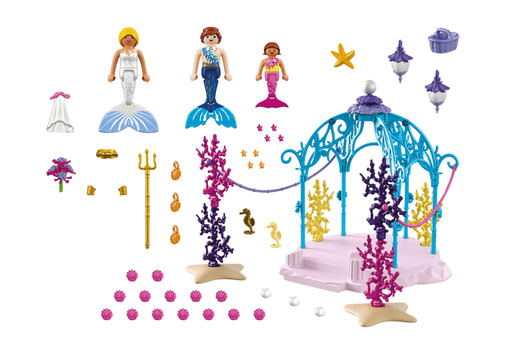 Alternative view of Playmobil 72104 Underwater Wedding ของเล่นบทบาทสมมติ เมอร์เมด งานแต่งงานใต้ทะเล