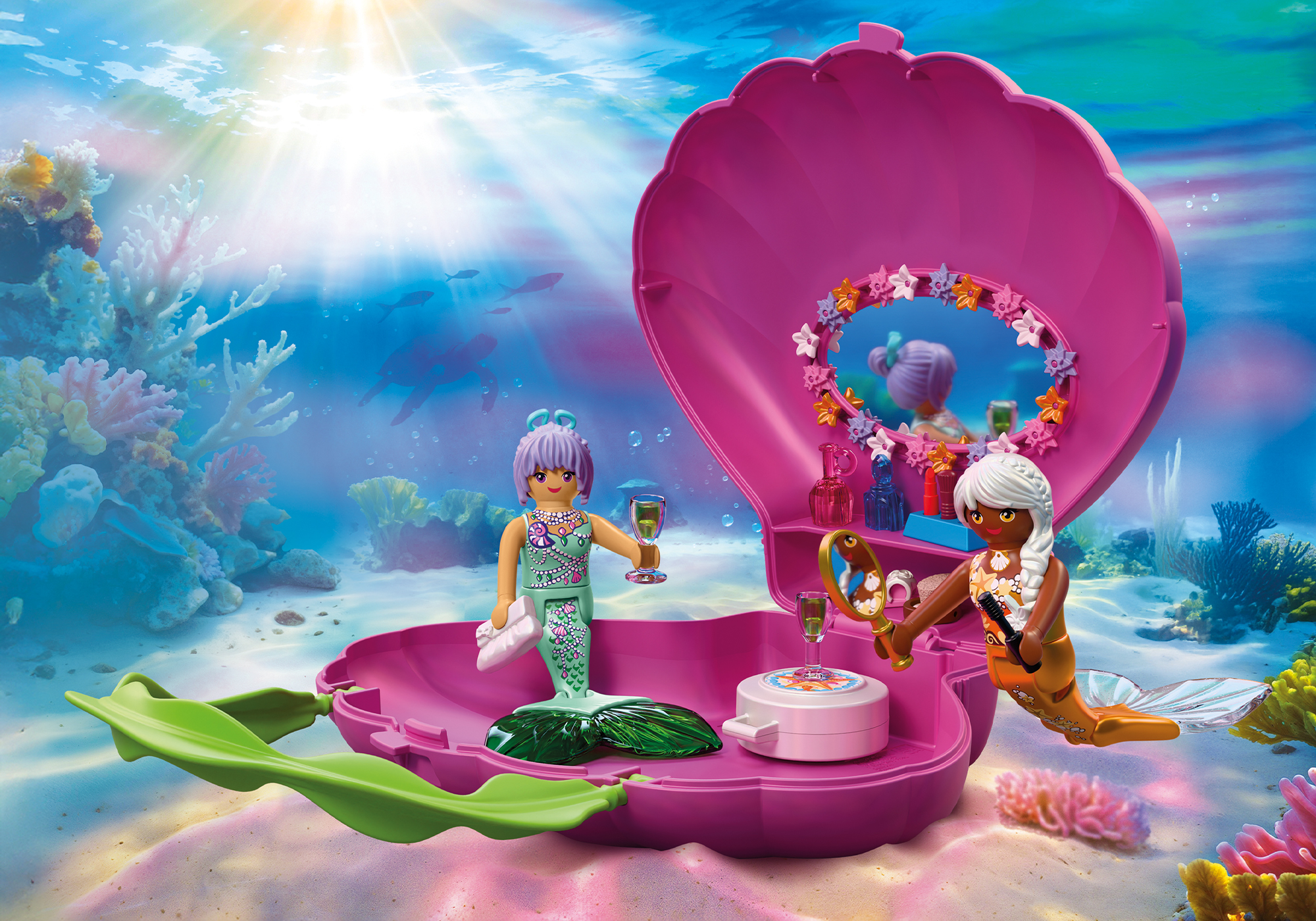 Playmobil 72105 Mermaid Shell Bag ของเล่นบทบาทสมมติ เมอร์เมด เปลือกหอยนางเงือก