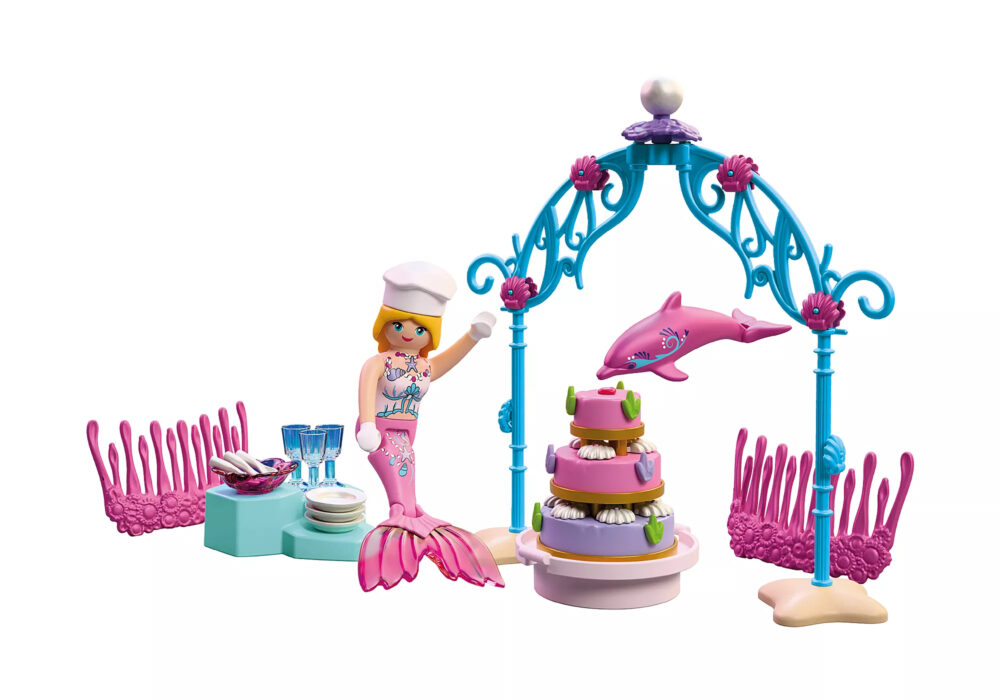 Playmobil 72108 Underwater Wedding Buffet ของเล่นบทบาทสมมติ เมอร์เมด บุฟเฟต์งานแต่งงานใต้ทะเล - Image 4