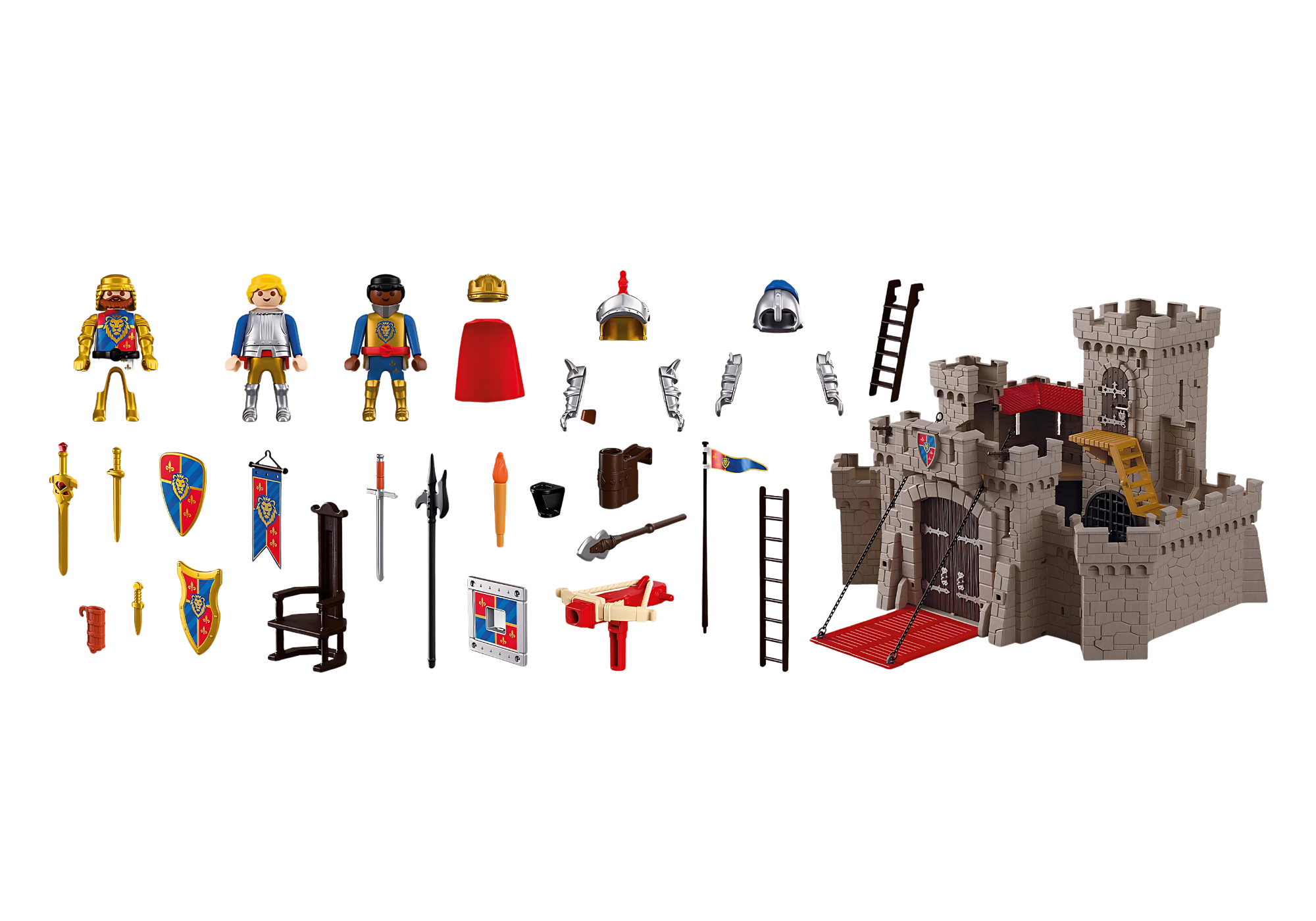 Playmobil 72112 Large Lion Knights Castle ของเล่นบทบาทสมมติ อัศวิน ปราสาทอัศวินสิงโต - Image 2