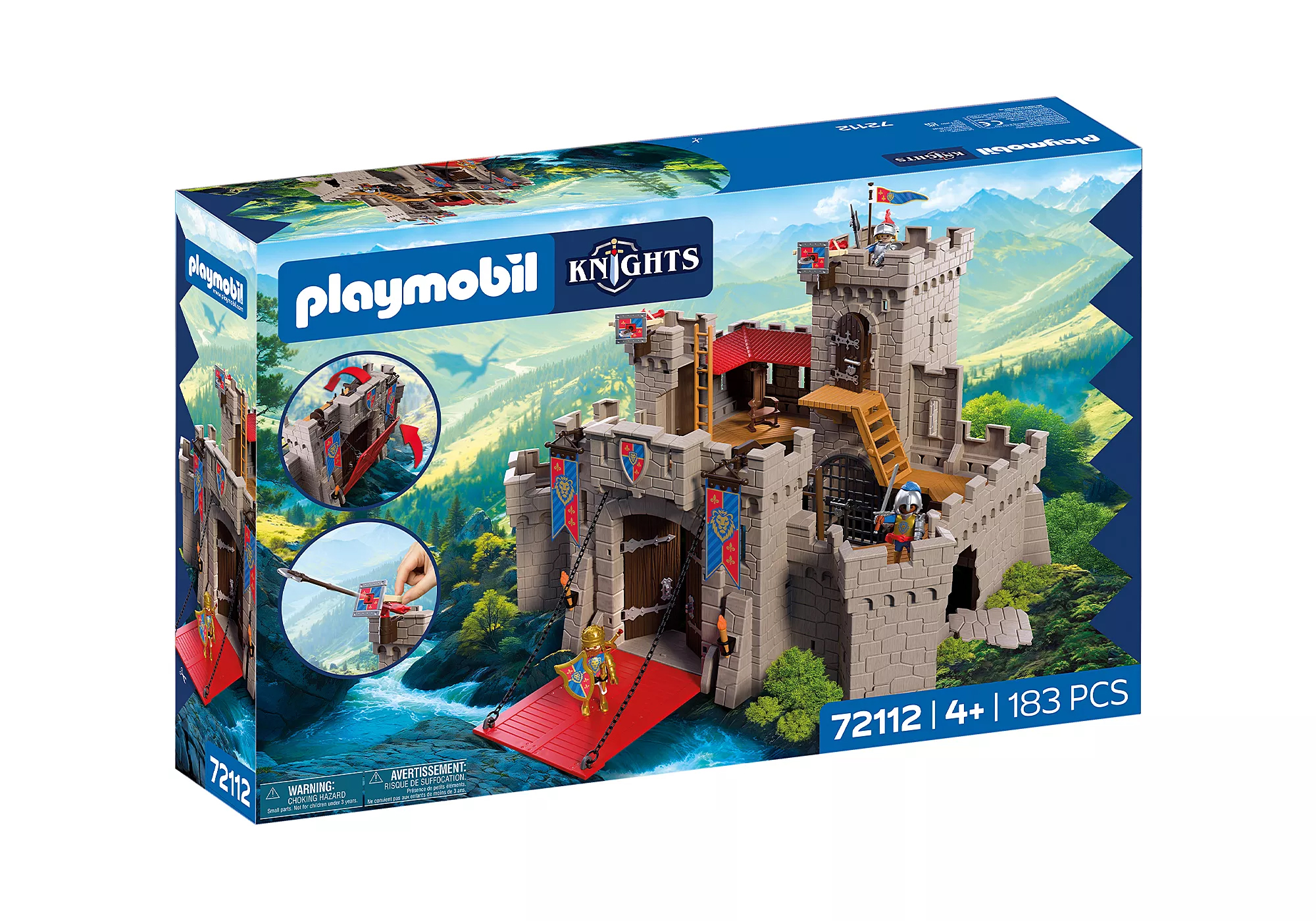 Playmobil 72112 Large Lion Knights Castle ของเล่นบทบาทสมมติ อัศวิน ปราสาทอัศวินสิงโต - Image 3