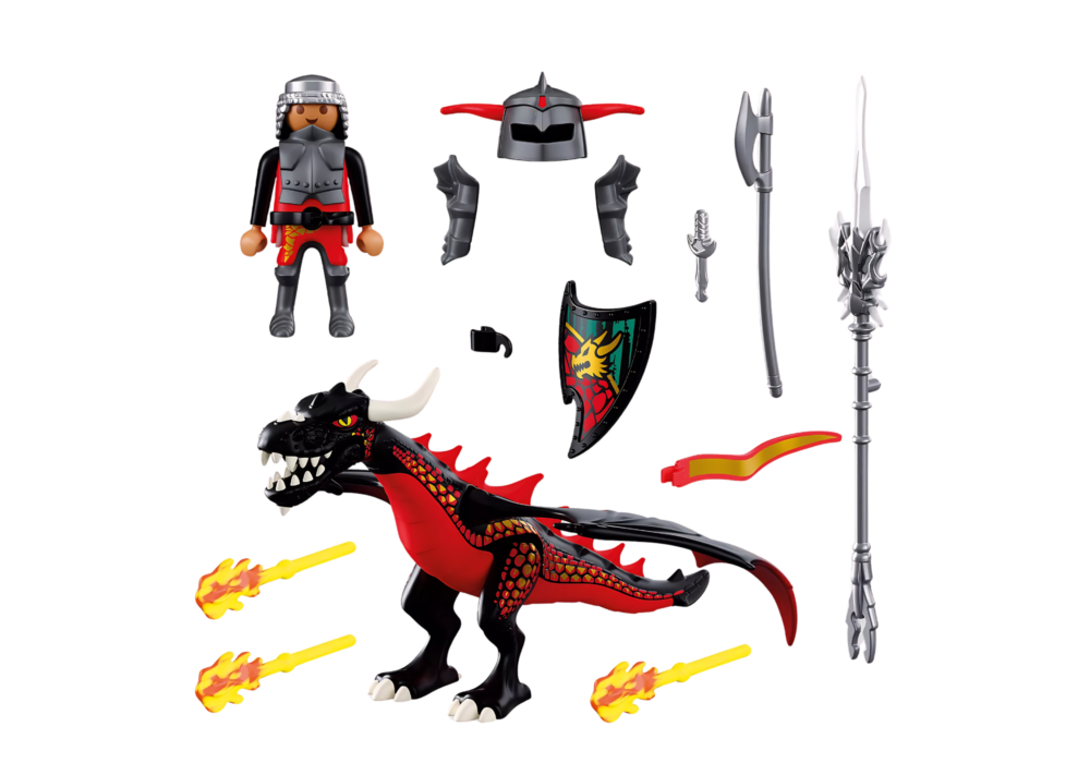 Playmobil 72114 Black Dragon ของเล่นบทบาทสมมติ อัศวิน อัศวินมังกรดำ - Image 2