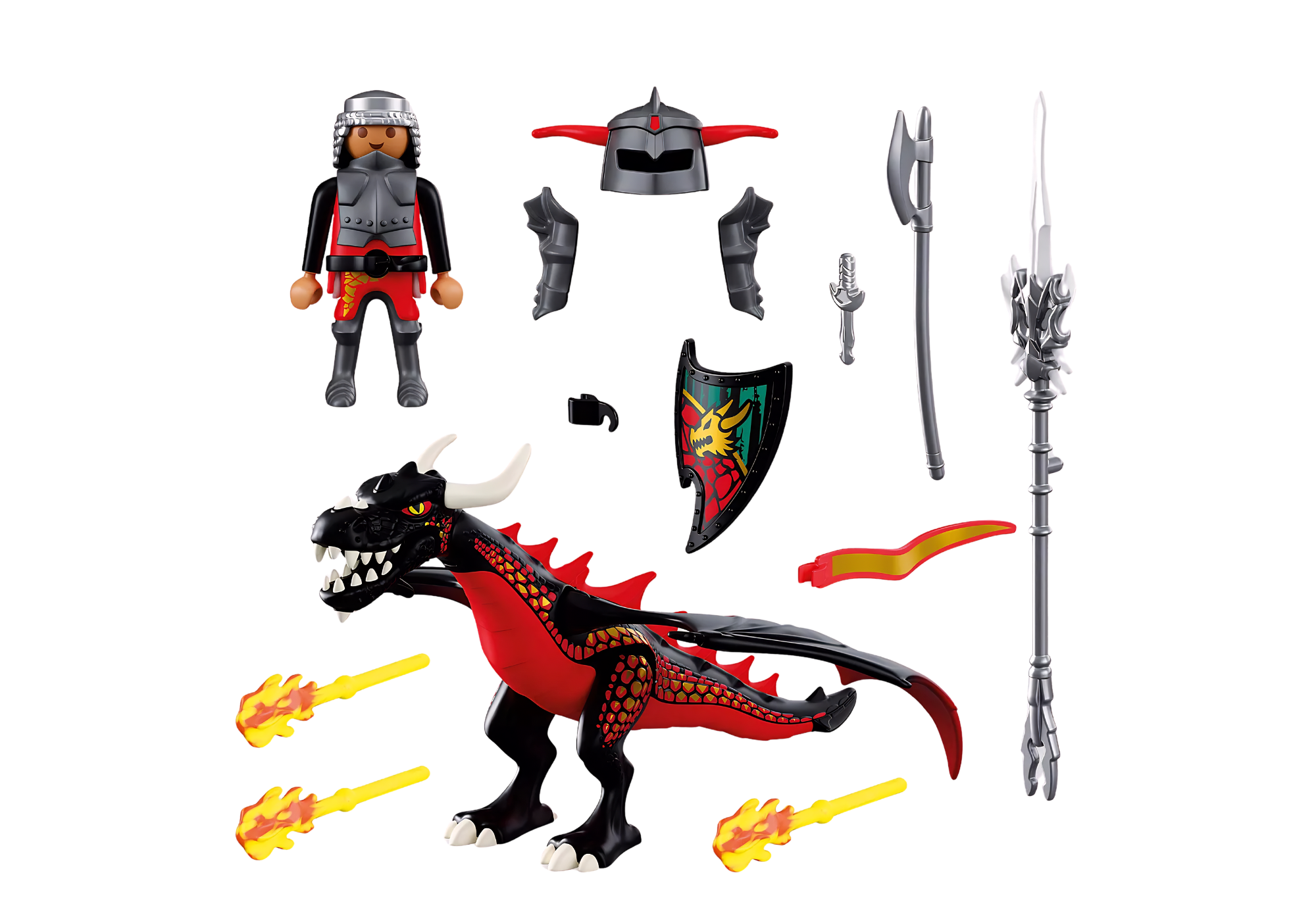 Playmobil 72114 Black Dragon ของเล่นบทบาทสมมติ อัศวิน อัศวินมังกรดำ - Image 2