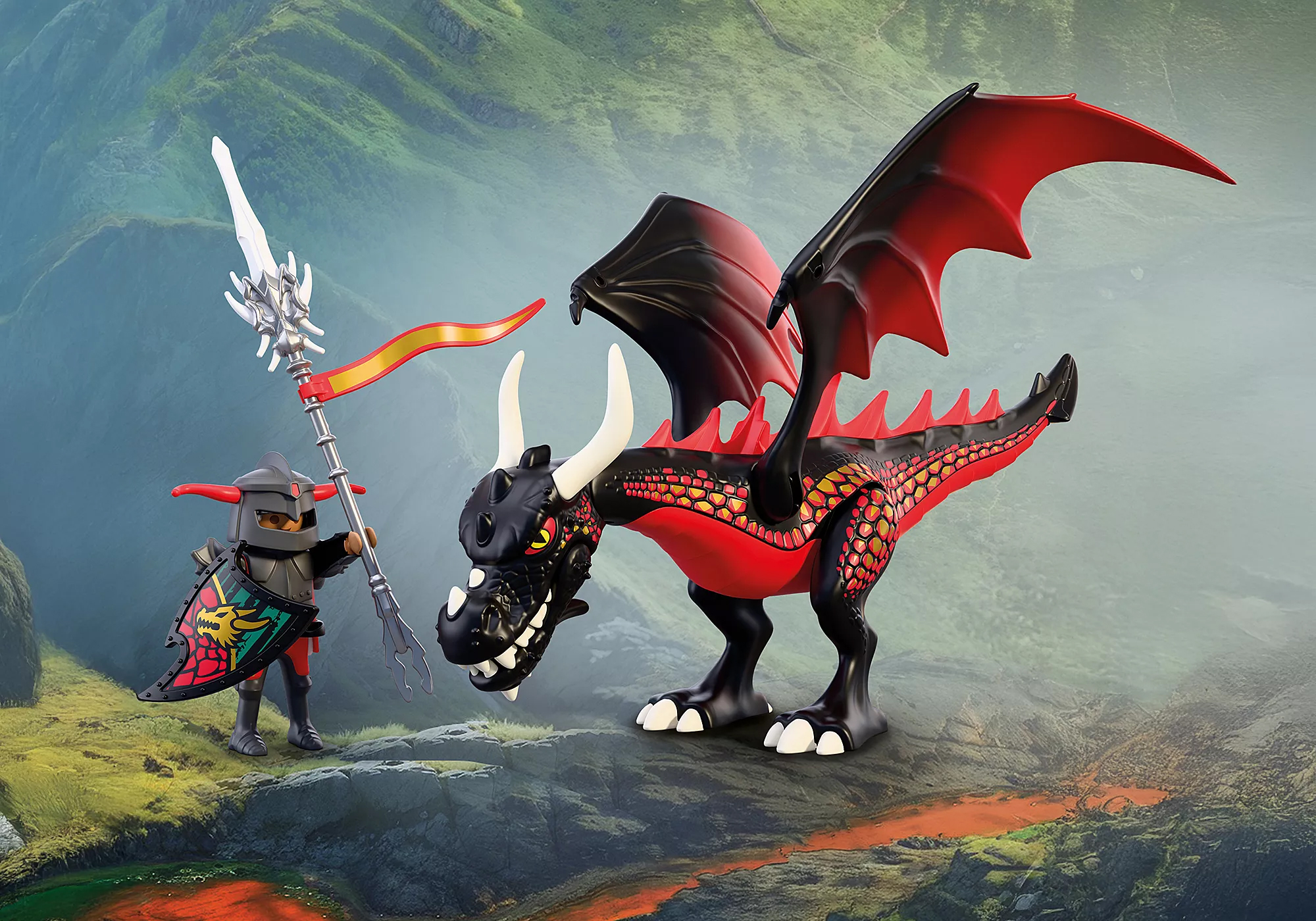 Playmobil 72114 Black Dragon ของเล่นบทบาทสมมติ อัศวิน อัศวินมังกรดำ - Image 5