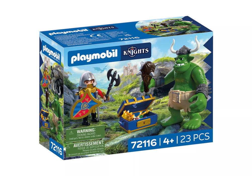 Playmobil 72116 Troll with Lion Knight Treasure ของเล่นบทบาทสมมติ อัศวิน ยักษ์โทรลล์กับหีบสมบัติอัศวินสิงโต - Image 3