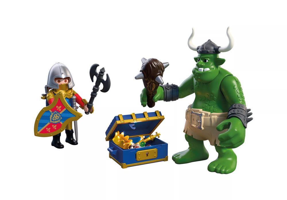 Playmobil 72116 Troll with Lion Knight Treasure ของเล่นบทบาทสมมติ อัศวิน ยักษ์โทรลล์กับหีบสมบัติอัศวินสิงโต - Image 4