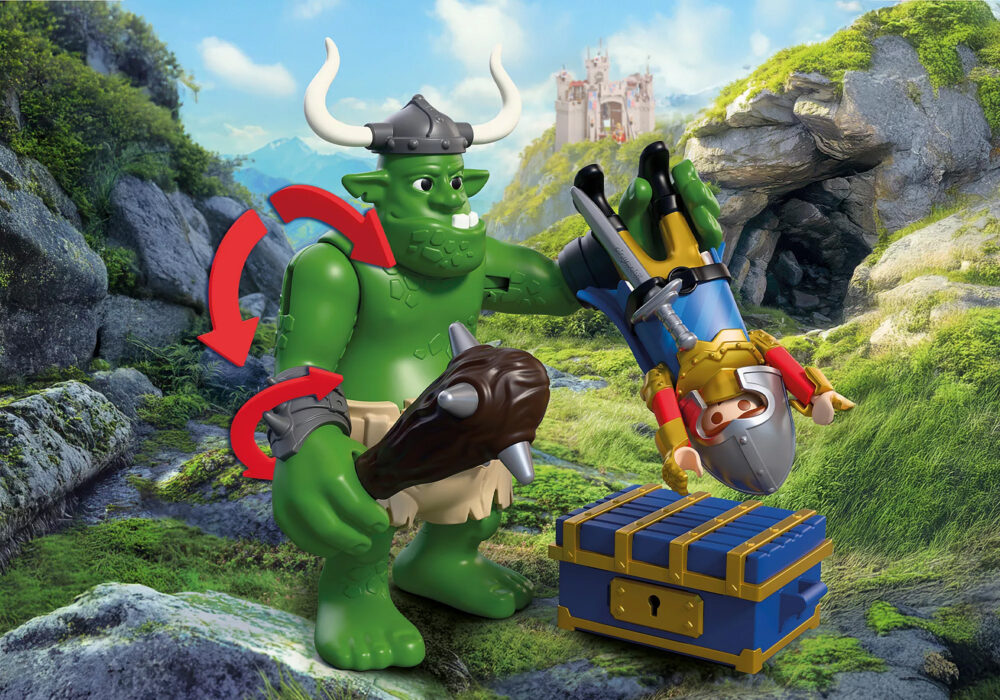 Playmobil 72116 Troll with Lion Knight Treasure ของเล่นบทบาทสมมติ อัศวิน ยักษ์โทรลล์กับหีบสมบัติอัศวินสิงโต - Image 5
