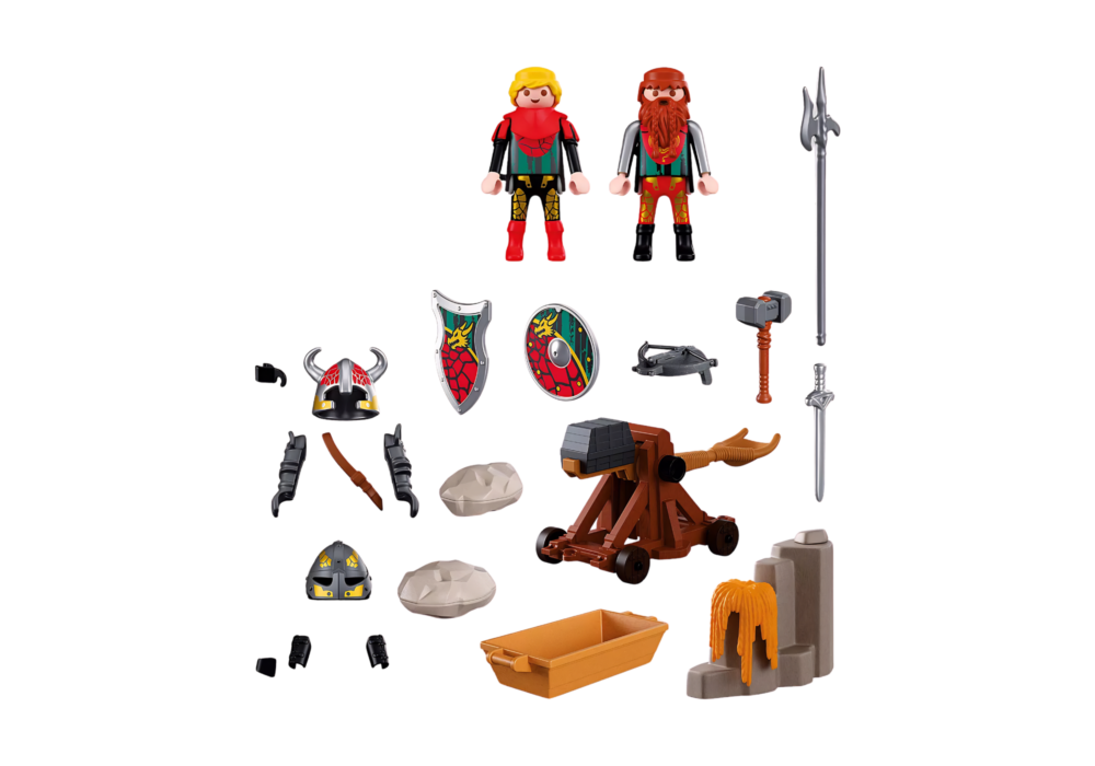Playmobil 72117 Dragon Knight Catapult ของเล่นบทบาทสมมติ อัศวิน เครื่องยิงหินอัศวินมังกร - Image 2