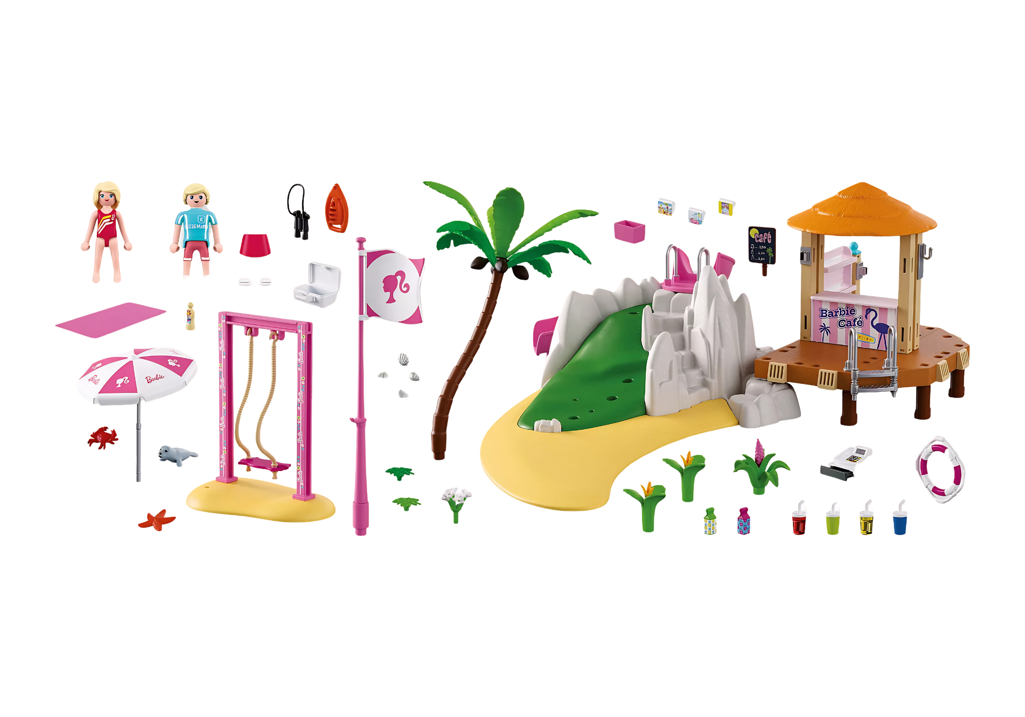 Playmobil 72121 Barbie Beach Café ของเล่นบทบาทสมมติ บาร์บี้ คาเฟ่ริมหาด - Image 2