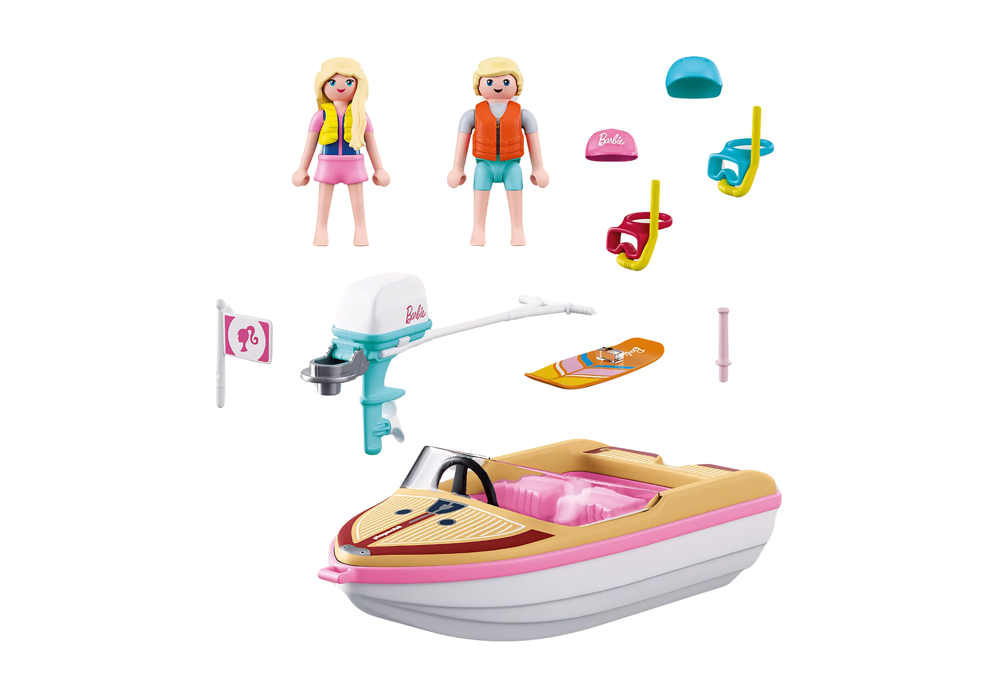 Playmobil 72122 Barbie Adventure Boat ของเล่นบทบาทสมมติ บาร์บี้ เรือสปีดโบ๊ทท่องทะเล - Image 2