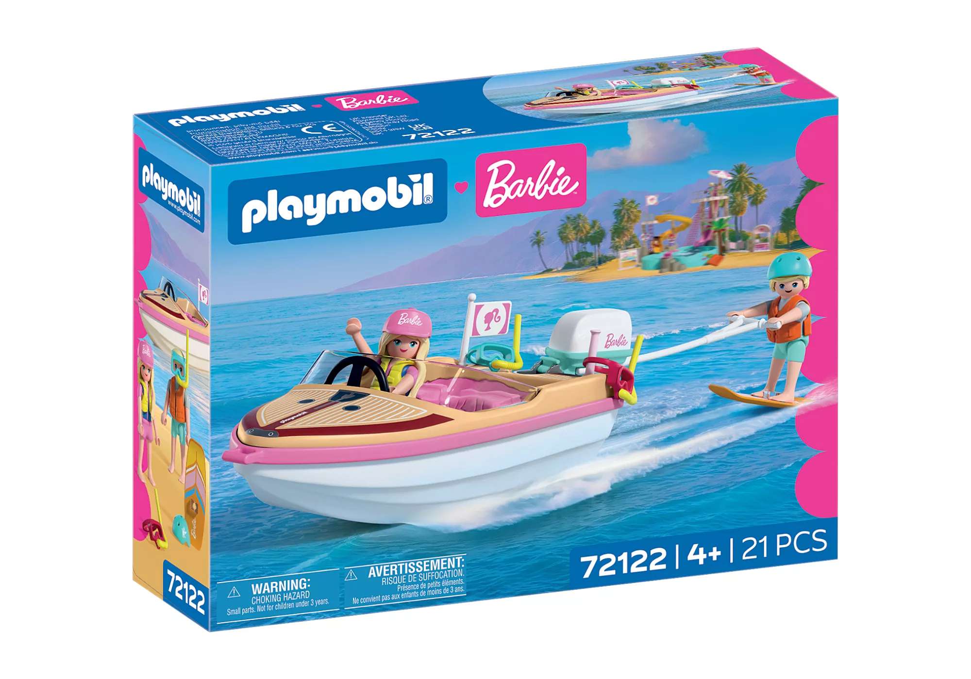 Playmobil 72122 Barbie Adventure Boat ของเล่นบทบาทสมมติ บาร์บี้ เรือสปีดโบ๊ทท่องทะเล - Image 3