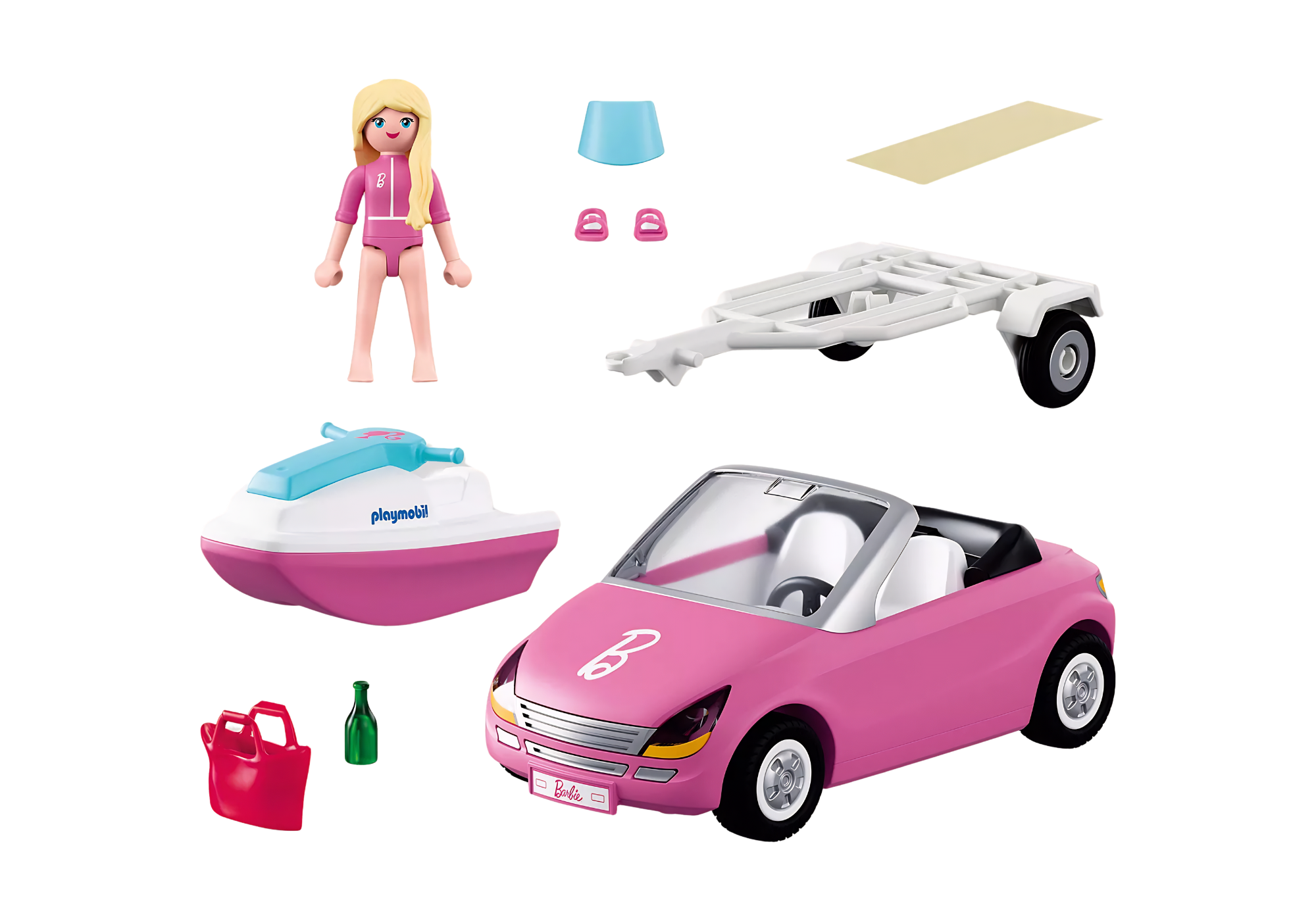 Playmobil 72123 Barbie Convertible ของเล่นบทบาทสมมติ บาร์บี้ รถสปอร์ตบาร์บี้ - Image 2