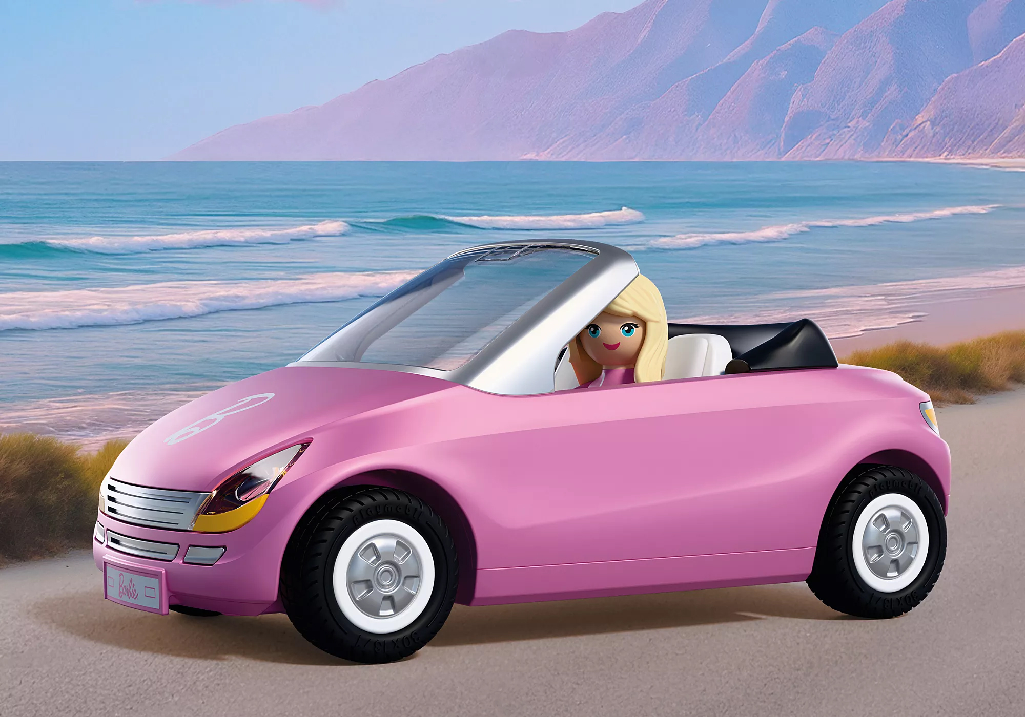 Playmobil 72123 Barbie Convertible ของเล่นบทบาทสมมติ บาร์บี้ รถสปอร์ตบาร์บี้ - Image 5