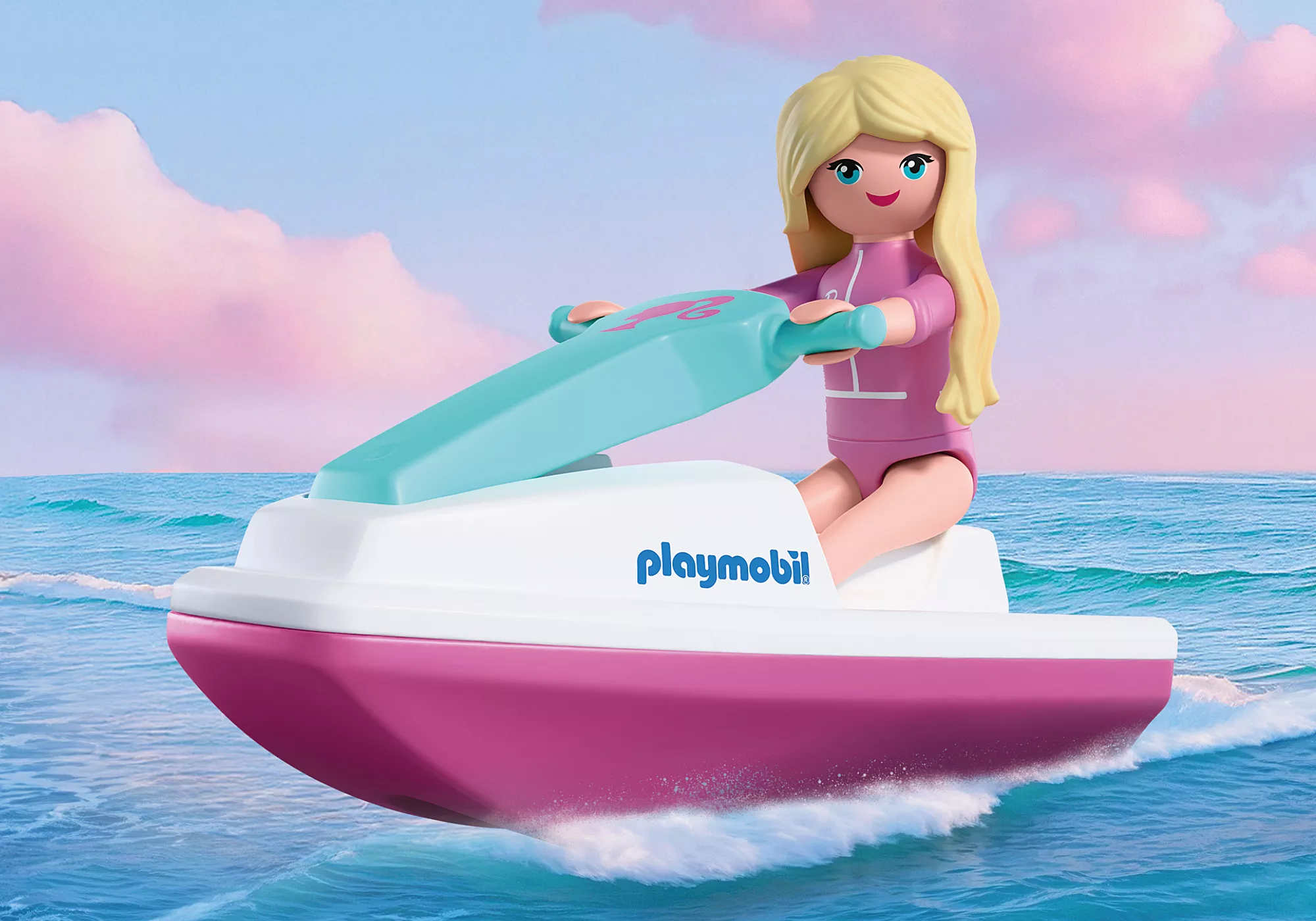 Playmobil 72123 Barbie Convertible ของเล่นบทบาทสมมติ บาร์บี้ รถสปอร์ตบาร์บี้ - Image 6