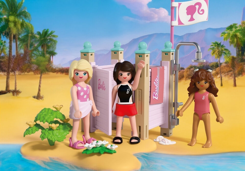 Playmobil 72124 Barbie Beach Dress Up ของเล่นบทบาทสมมติ บาร์บี้ ห้องเปลี่ยนเสื้อผ้าริมชายหาด
