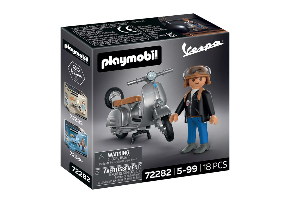 Playmobil 72282 Vespa 80th Anniversary: Original Style ของเล่นบทบาทสมมติ เวสป้า 80 ปี ออริจินอลสไตล์ (สีเงิน) - Image 3