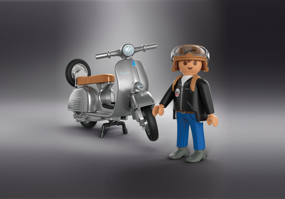 Playmobil 72282 Vespa 80th Anniversary: Original Style ของเล่นบทบาทสมมติ เวสป้า 80 ปี ออริจินอลสไตล์ (สีเงิน)