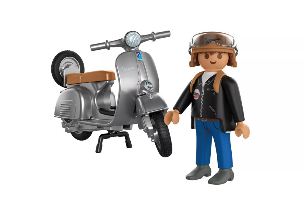 Playmobil 72282 Vespa 80th Anniversary: Original Style ของเล่นบทบาทสมมติ เวสป้า 80 ปี ออริจินอลสไตล์ (สีเงิน) - Image 4