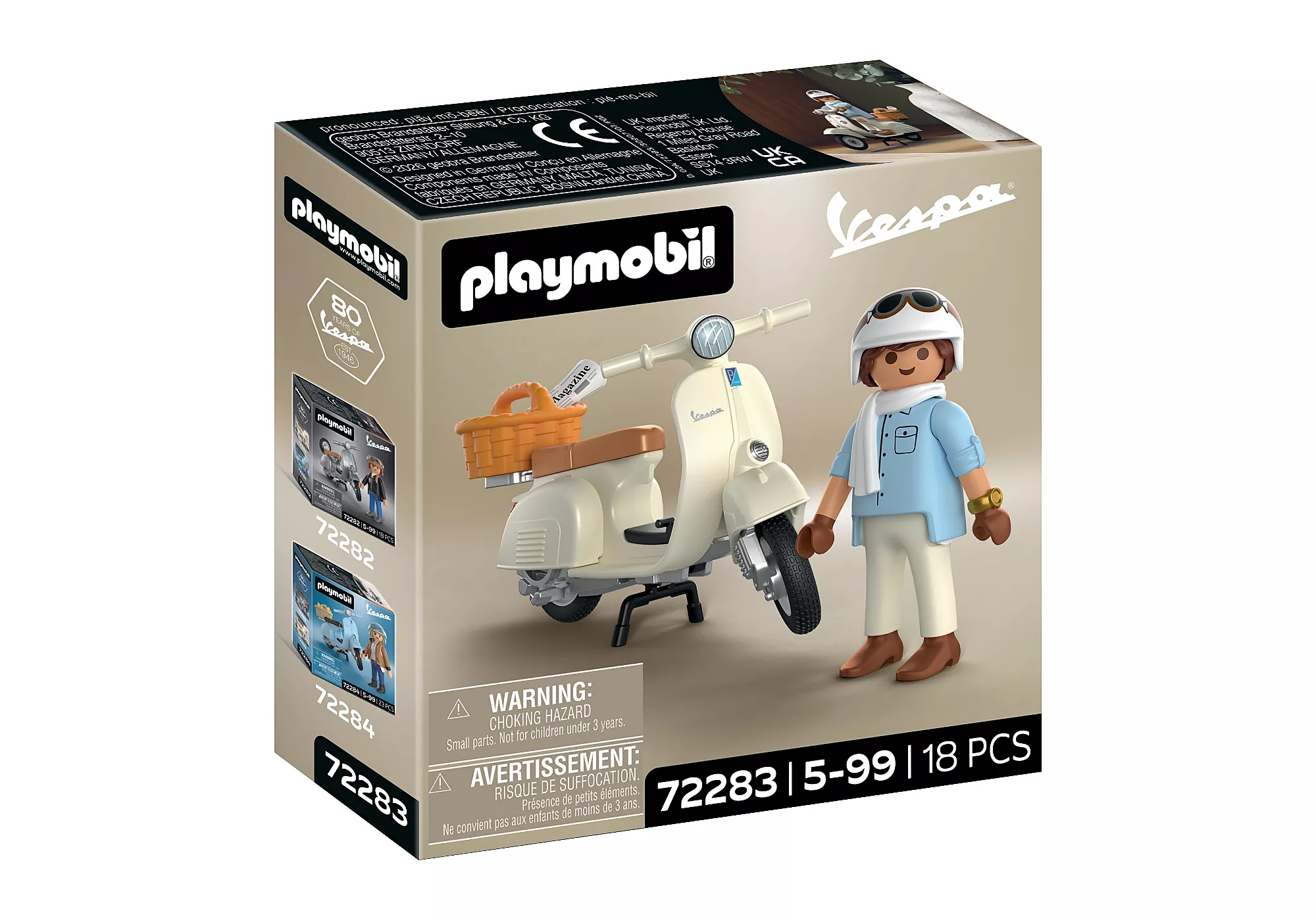 Playmobil 72283 Vespa 80th Anniversary: Classic Style ของเล่นบทบาทสมมติ เวสป้า 80 ปี คลาสสิกสไตล์ (สีครีม) - Image 3
