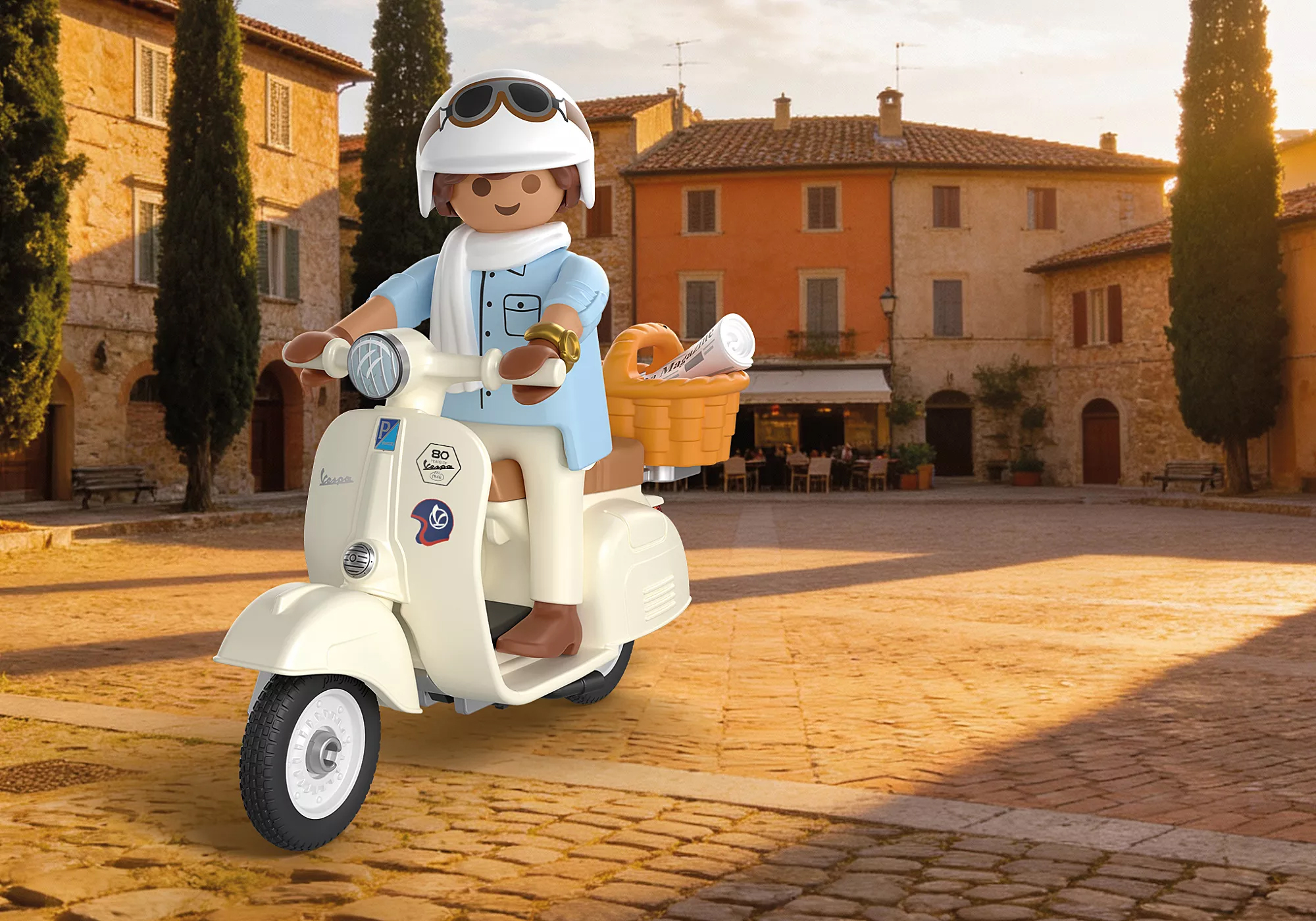 Playmobil 72283 Vespa 80th Anniversary: Classic Style ของเล่นบทบาทสมมติ เวสป้า 80 ปี คลาสสิกสไตล์ (สีครีม) - Image 5