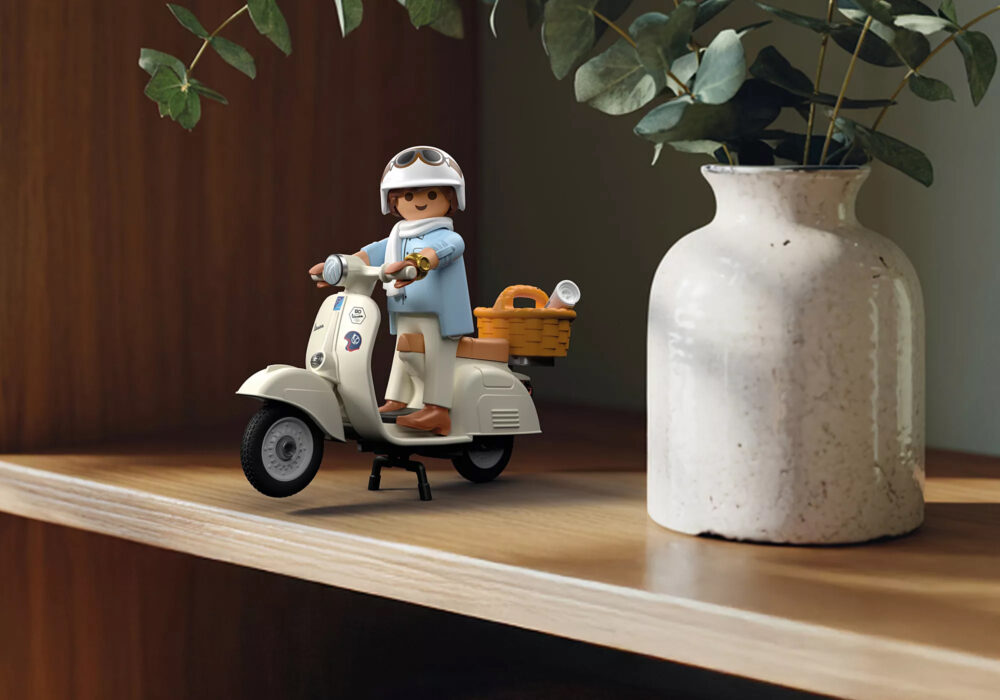 Playmobil 72283 Vespa 80th Anniversary: Classic Style ของเล่นบทบาทสมมติ เวสป้า 80 ปี คลาสสิกสไตล์ (สีครีม) - Image 6
