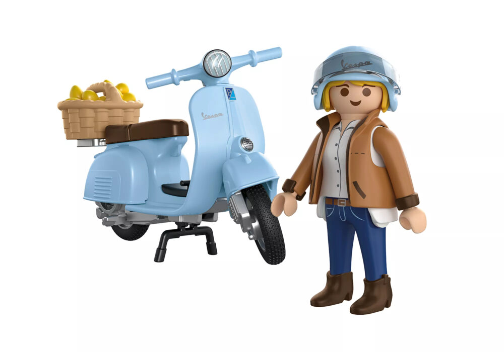 Playmobil 72284 Vespa 80th Anniversary: Iconic Style ของเล่นบทบาทสมมติ เวสป้า 80 ปี ไอคอนิคสไตล์ (สีฟ้า) - Image 4